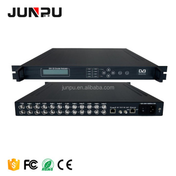 Junpu Worthy 8 Channel DVB-C MPEG-2 H.264 Encoder & QAM RF Modulator with AV Input