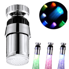 1PC Faucet Extender Bathroom Product 360°Rotation Temperature Control LED Light Faucet Water Pressure Self-generation Water Tap