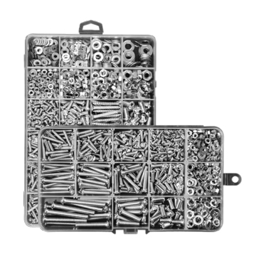 Cross Round Head Screws & Fastener Sets M3-M6 with Nuts and Washers