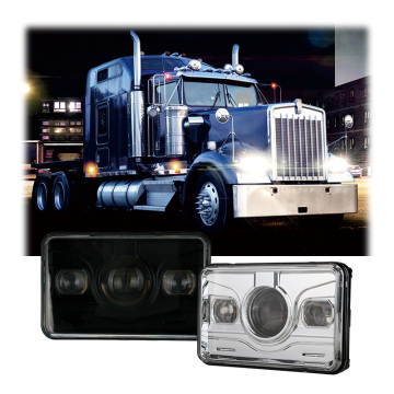 20W Quadrat 4x6 Zoll LED -Rechteck -Scheinwerfer für LKW -Abholung mit Abdichtungsbalken- und Aluminiumgehäuse