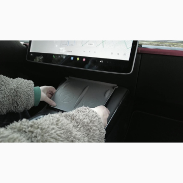 Car Central Control Wireless Charging Silicone Pad for Tesla Model Y