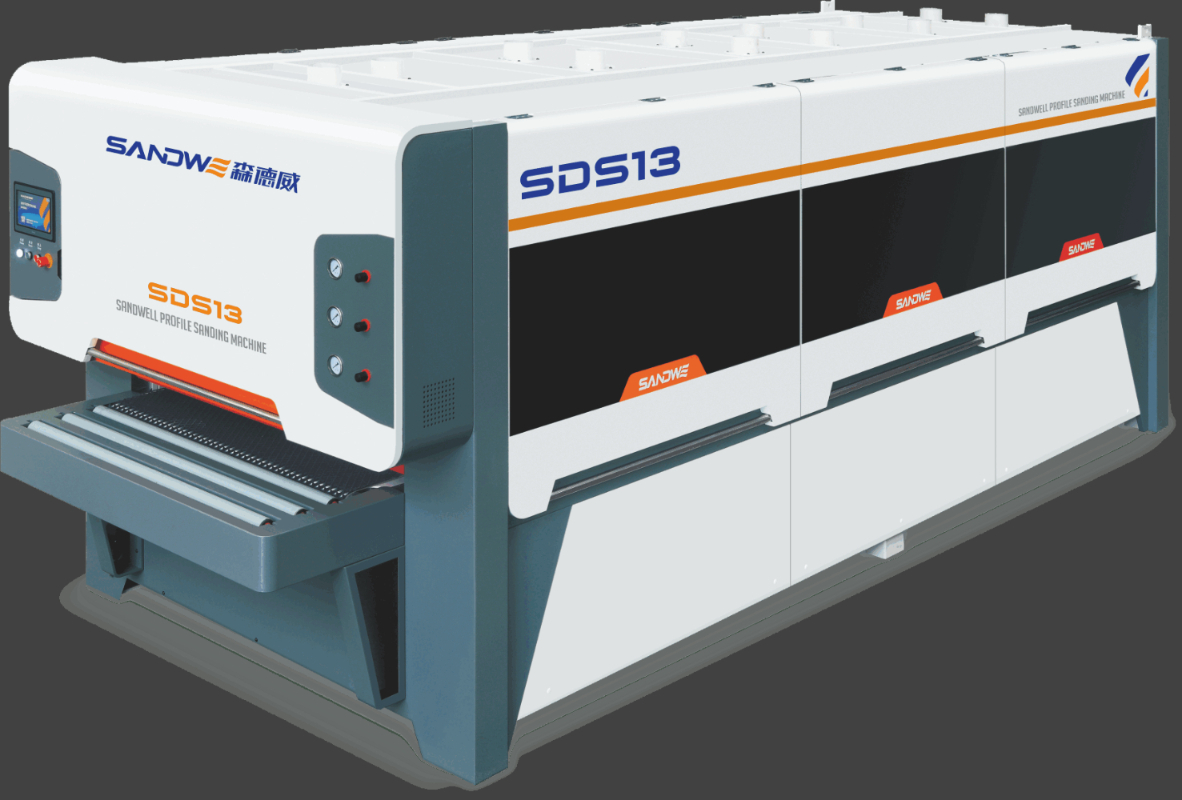 Automatic solid wood door sanding machine
