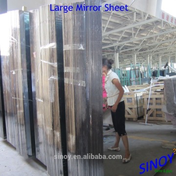Float Glass Mirror from silver coated or aluminum coated mirror grade float glass, max size 2440 x 3660mm