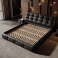 Large black bear bed for home