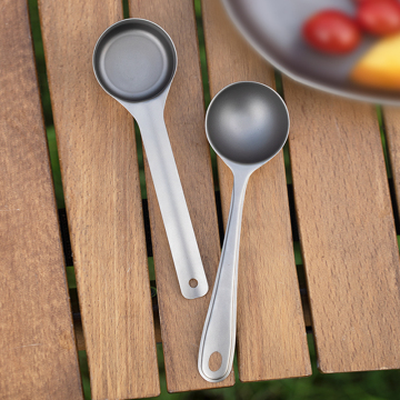 Custom Metal Measuring Scoop - Titanium Measuring Spoon for Baking and Outdoor Camping