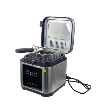 Deep Fryer with 2.5 Liter Capacity, Adjustable PCB Temperature, and Stainless Steel Frying Basket: Ideal for Fried Chicken