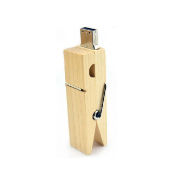 Wooden clip usb flash drive creativo gift