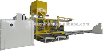 discontinuous production line for grp pipes