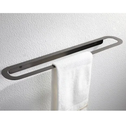 Modern Space Aluminum Bathroom Long Bar Shelves Rack - FINI-004