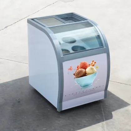 Show case refrigerator ice cream freezer for convenience store