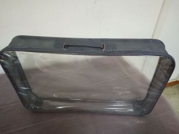 Clear plastic PVC PPNW comforter storage bedding packing bag with handle