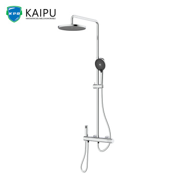 Set faucet shower termostatik bundar terbuka