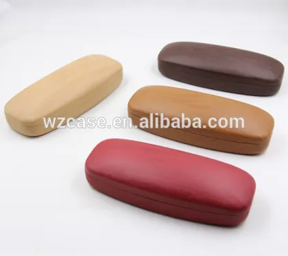 Wood grain metal lindberg glasses case