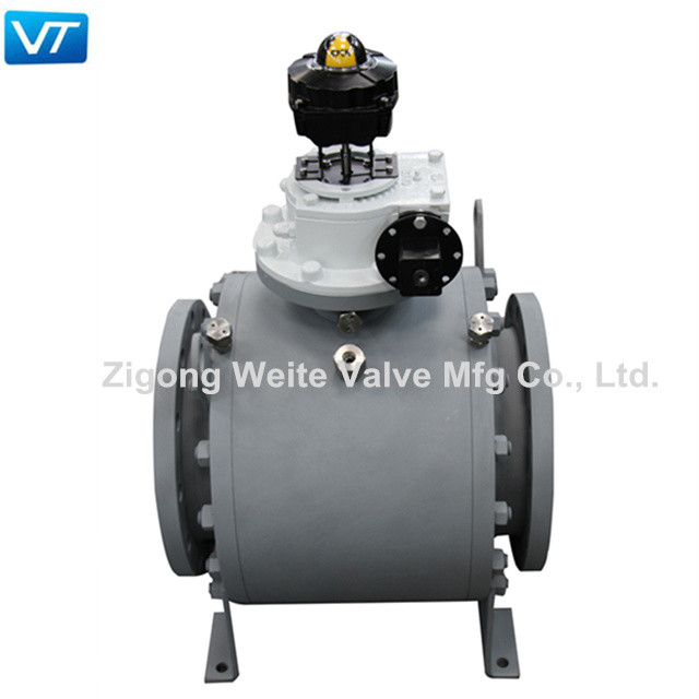 Válvula de esfera de trunnion operada eletricamente