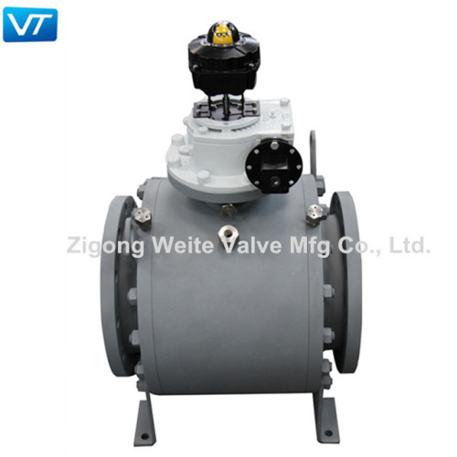 Válvula de esfera de trunnion operada eletricamente