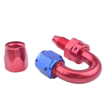 AN4 Swivel Fittings for Oil Cooler Hose Connection - 180 Degree