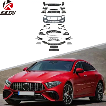 ترقيات Benz C257 عالية الجودة CLS AMG GT - المصد الأمامي ، الشواية ، الناشر الخلفي ، مجموعة العادم لـ W257 CLS