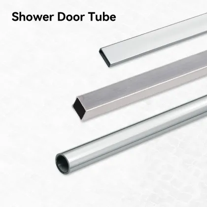 Square Glass Shower Door Tube Bathroom Hardware