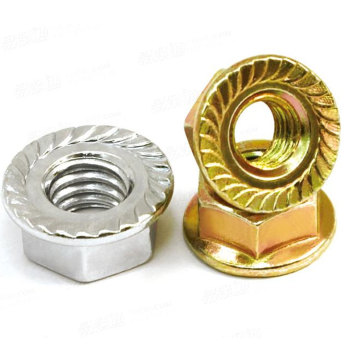 Carbon Steel Galvanized Self Locking Bolts and Hexagon Flange Nuts DIN 6923