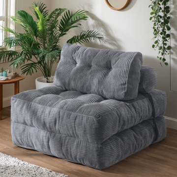 Klappsofa Bett: Cabrio -Schläfer mit Rückenstütze und Kissen