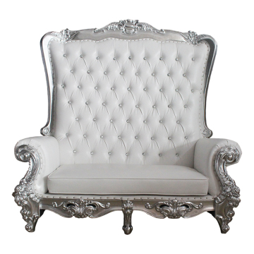 Leather Sofa Set with Wedding Chairs for Bride and Groom