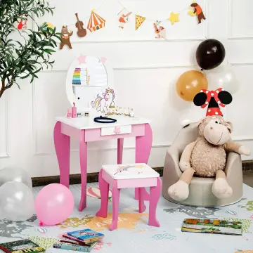 Detachable Kids Vanity Table And Chair Set