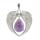 Gemstone Silver Aloy Wing Wing Teardrop Gemstone Coste de la forma del corazón Curry Curing Reiki Wing Charm Perts para joyas de bricolaje