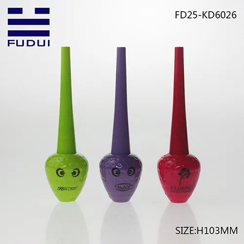 Unique shape tall liquid eyeliner bottle tube