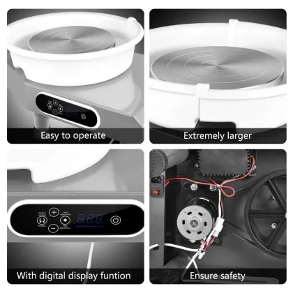 Electric Clay Pottery Wheel with Touch Tool for Ceramic Basin Pottery Manufacturing