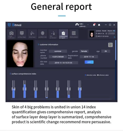 2023 Newest Digital Skin Scanner 3D Analyzer - Portable Magic Mirror Facial Skin Analyzer Machine