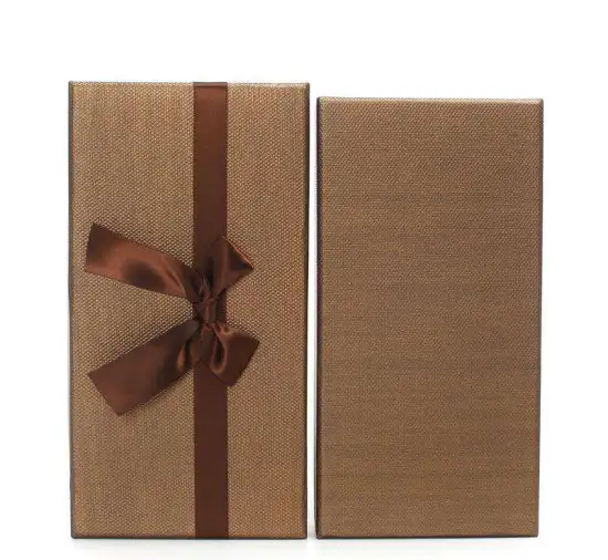 Cardboard Apparel Packing Box With Knot Bow