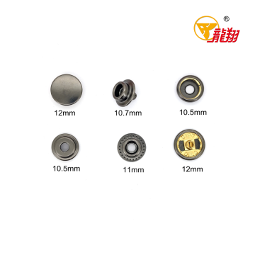 3-in-1 Brass Canopy Snap Fastener Kit