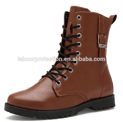 Martin style genuine leather winter boots
