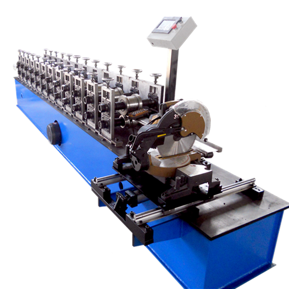 Aluminum roll shutter slats roll forming machine