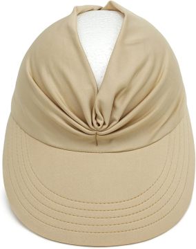 Spring-Summer Stretchy Foldable Beach Sun Visor Hat avec protection UV