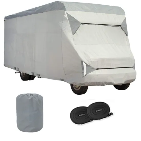 Waterproof and Windproof RV Cover for Motorhome Caravans and Trailers
