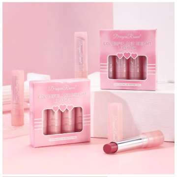 4 pezzi set rossetto rosa idratante idratante set con balsamo per labbra che cambia il colore di gelatina che cambia la temperatura