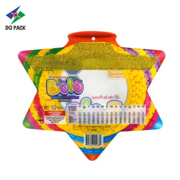 customized printing special shape pouch star shape pouch packaging for candy