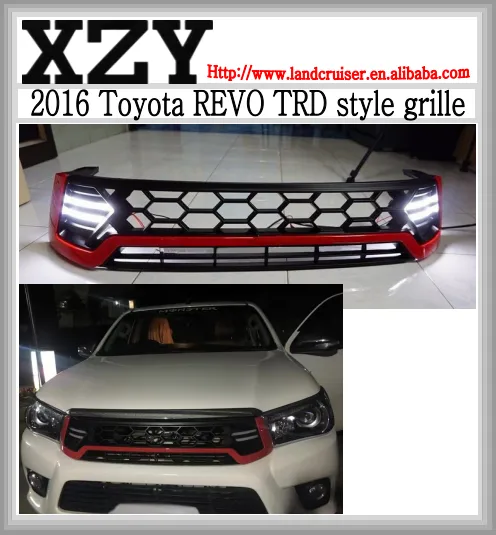 2016 REVO TRD style front grille,trd style grille for revo,red color