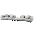 L-Shaped Sofa + Footstool combination