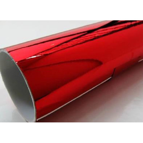 Chrome Vinyl Car Wrap Red