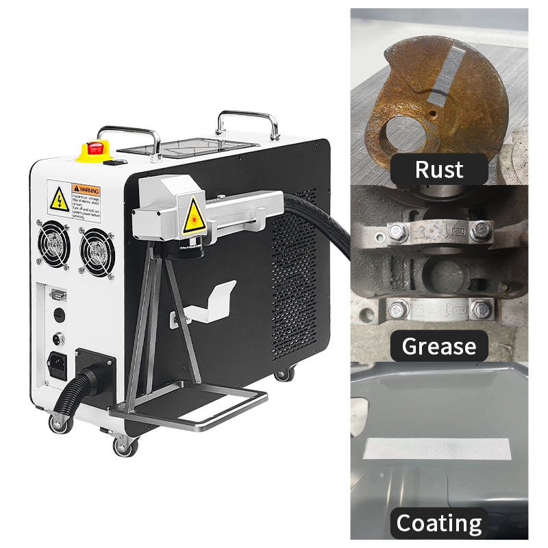 ZIXU 200W Handheld Mobile Pulse Laser Cleaning Machine - Portable Rust Remover for Wood Coating Removal