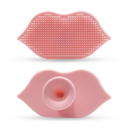 Cute Lip Silicone Scrubber Cleansing Brush Face Brush