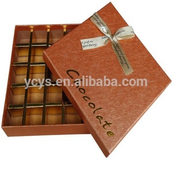 Unique fancy high quality paper chocolate box