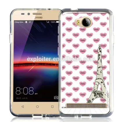Ultra-thin soft plastic gel resin mobile case for huawei y3 phone case