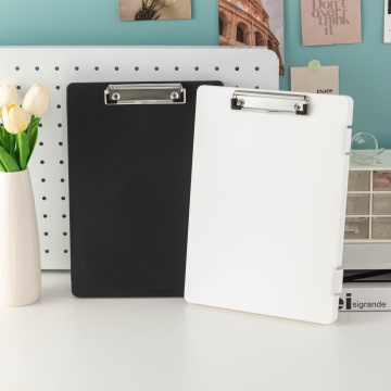 Eco-Friendly Slim Plastic Clip Board with Portable Storage