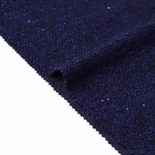 Sequin-Embellished Wool Blend ຜ້າຖັກ