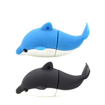 Unidad flash USB Dolphin PVC personalizada