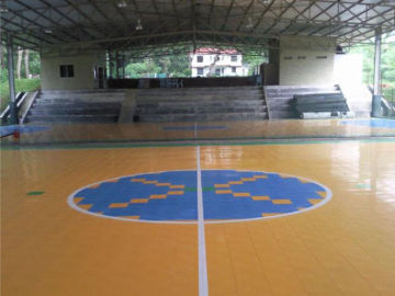 Iso,ce Colorful Modular Interlocking Suspended Plastic Futsal Court Sports Flooring