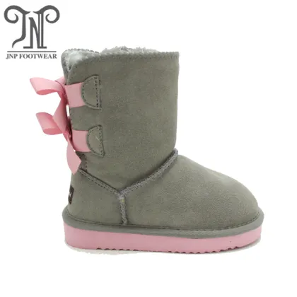 Children's Little Girl Fashion Snow Boots Grey
